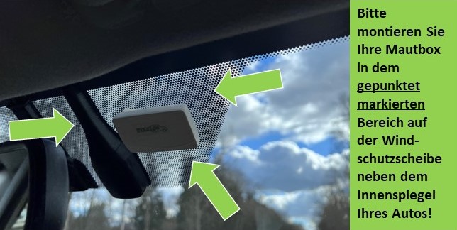 Mautbox Befestigung Windschutzscheibe Mautbox Befestigung Windschutzscheibe