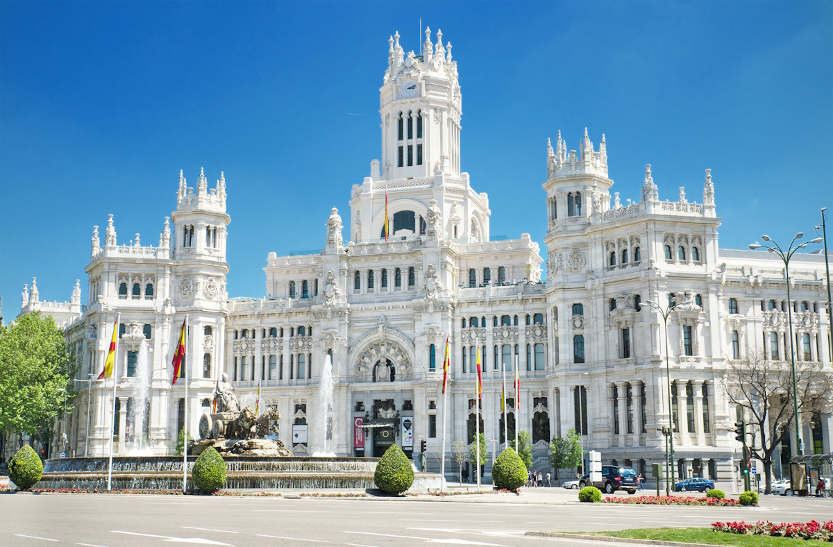 Stadbild Madrid in Spanien