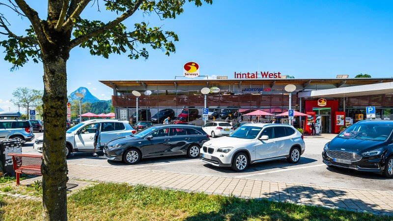 maut1.de: Mautbox abholen an der Raststätte Inntal West